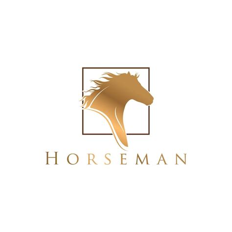 premium vector horseman logo horse design vector