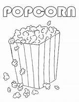 Popcorn Coloring Pages Kids Printable Corn Pop Box Clipart Color Drawing Food Template Machine Sweet Clip Daycoloring Print Getdrawings Coloringhome sketch template