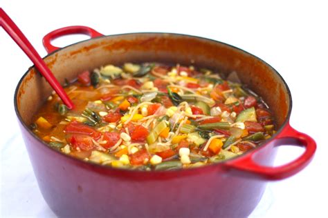 hearty healthy late summer minestrone simple bites