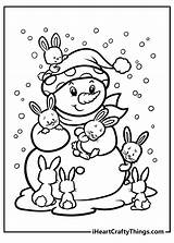Snowman Snowy sketch template