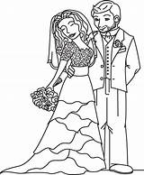 Bride Groom Coloring Drawing Pages Deviantart Getdrawings Wedding sketch template