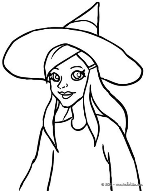 young witch face coloring pages hellokidscom