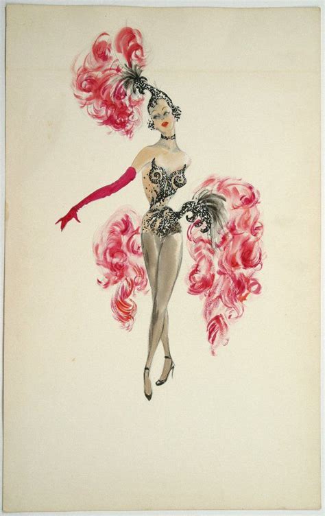 edith head costume design sketch   undetermined production