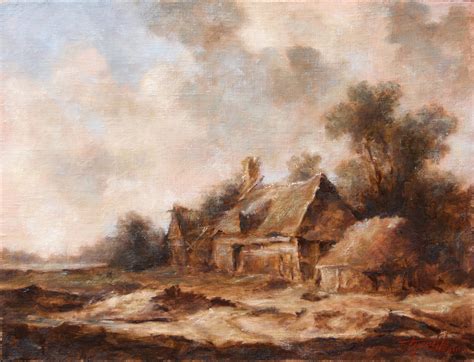 country house landscape oil painting fine arts gallery