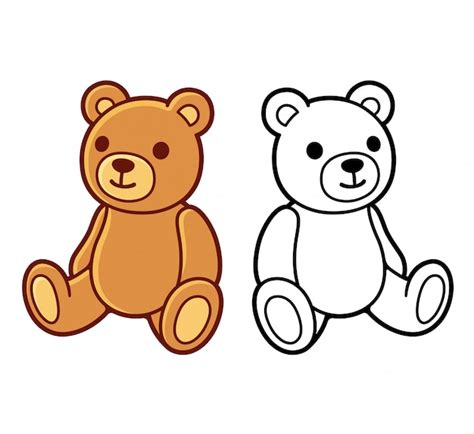 premium vector teddy bear drawings