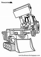 Bobcat Backhoe Loader Skid Coloriage Whitesbelfast Steer Tractors sketch template