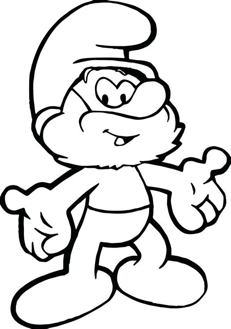 smurfs coloring pages  getdrawings