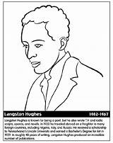 Hughes Langston Coloring Crayola Pages Au sketch template