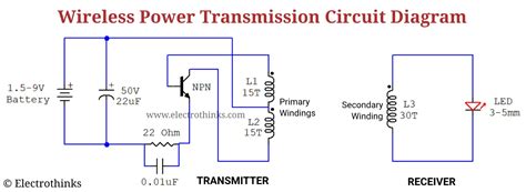 wireless power transmission circuit   npn transistor electrothinks