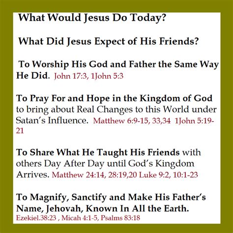 what would jesus do today truthful bible questions and answers