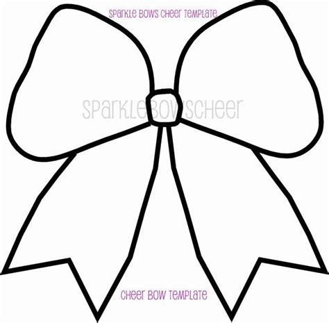 cheer bow template printable printable word searches