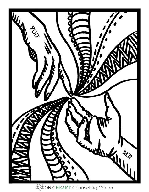 art therapy coloring pages  helping professionals  heart