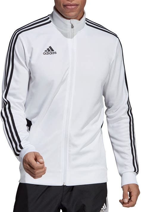 adidas synthetic tiro  soccer training jacket  white  men lyst
