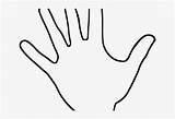 Hand Outline Handprint Pngkit Clip Print Transparent sketch template