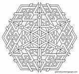 Coloring Pages Mandala Geometry Mandalas sketch template