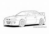 Subaru Impreza Sti 22b Line Car Drawing Coloring Pages Sketch Drawings Type Print Jdm Illustration Redbubble Sold Cars Wallpaper sketch template
