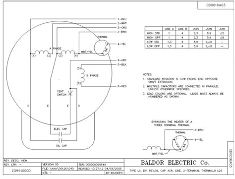 baldor single phase  motor wiring diagram  wiring collection