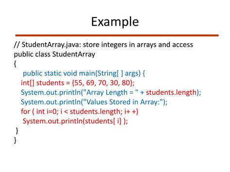 Ppt Introduction To Arrays Array Powerpoint Presentation