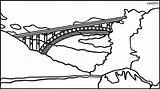River Clipart Gorge Bridge West Virginia Landmarks Famous Clip Clipground sketch template