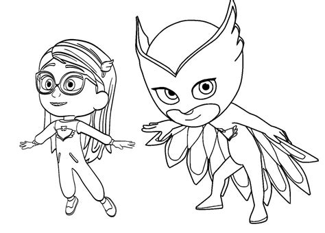pj masks  action coloring  sticker pages coloring pages