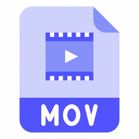 digital extension file format mov icon   iconfinder