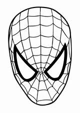 Spider Man Printable Coloring Pages Mask sketch template