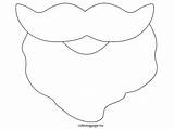 Beard Santa Printable Template Claus Clipart Coloring Clip Pages Printablee Cotton Ball Via Library Cliparts sketch template