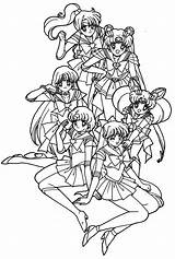 Sailor Coloring Pages Scouts Moon Getcolorings Friend Really sketch template