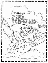 Rescuers Coloring Pages Disney Under Down Contest Movie Paper Kids Dolls Sheets Books Film Colouring Bianca Newspaper Bernard March Return sketch template