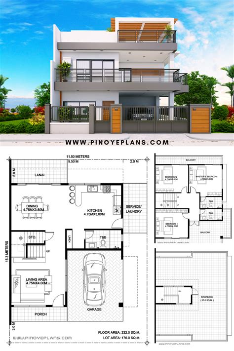 contemporary  story house plans ideas   modern home house plans