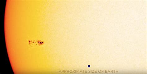 Mesmerizing Video Shows Sunspot Larger Than Earth Rotating Toward The