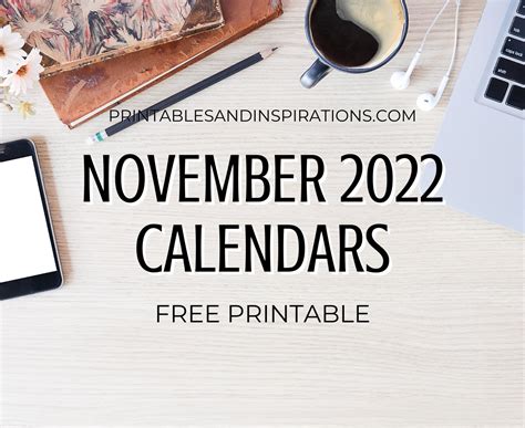 november  calendar  printable printables  inspirations