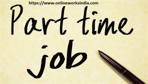 advantages of part time job online works india call us