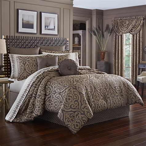 luxury comforter sets  matching curtains queen king size cal king