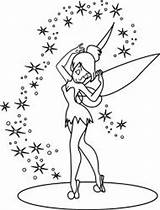 Tinkerbell Coloring Pages Dust Pixie Her Drawing Print Kids Drawings Getdrawings Coloringkids sketch template