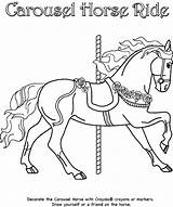 Horse Carousel Choose Board Coloring Pages sketch template