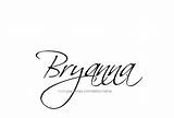 Bryanna Name Tattoo Brianna Designs sketch template