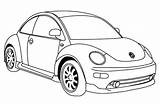 Beetle Coloring Vw Car Pages Version Latest Color sketch template