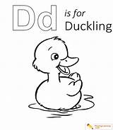 Coloring Duckling Date sketch template