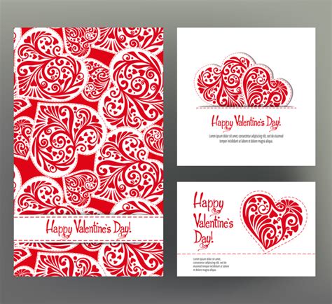 valentine day card template vector kit  vector card vector