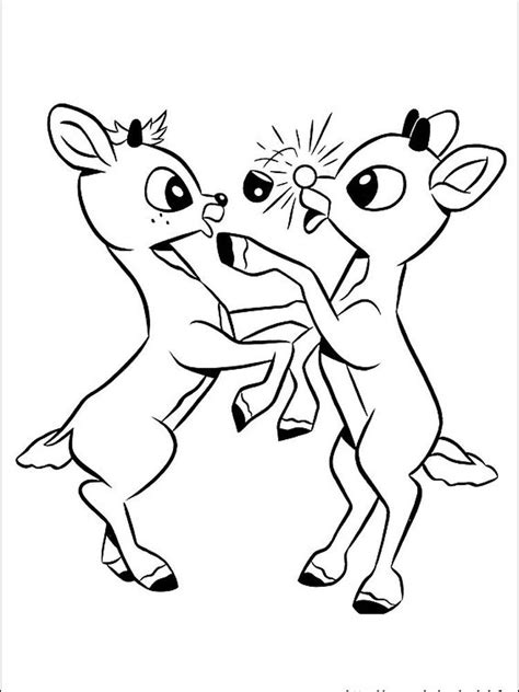rudolph  red nosed reindeer  coloring pages