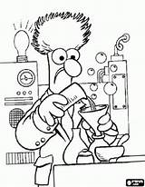 Coloring Pages Muppets Beaker Kids Science Printable Color Cartoon Book Laboratory Muppet Cool Things Babies Blood Colouring Getcolorings Cell Books sketch template