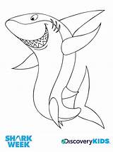 Shark Coloring Pages Megalodon Kids Sharks Whale Happy Print Color Week Discovery Clark Colouring Drawing Clipart Mako Activities Preschoolers Crafts sketch template