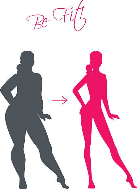 Fat Girl Silhouette Pictures Illustrations Royalty Free Vector