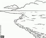 Colorear Paisajes Paesaggio Spiaggia Mare Wolken Nubes Ambientes Nuvole Desenho Malvorlagenwelt Acuaticos Praia Ausmalen Paisagem Marinos Naturaleza Ausmalbild Zeichnen Paesaggi sketch template