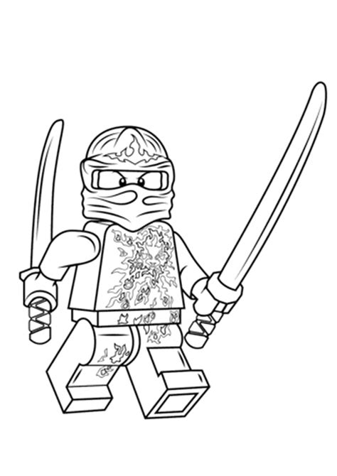 coloring pages ninjago jay  sword coloring paage