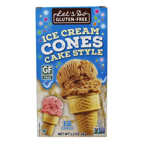 lets  gluten  ice cream cones  oz pack   walmart