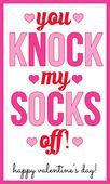 knock  socks  valentines day printable  socks valentine
