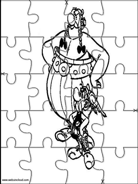 puzzles recortables para imprimir para niños asterix y
