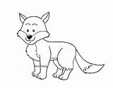 Fox Coloring Coloringcrew Fennec sketch template